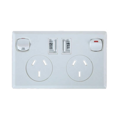 10 x Double USB Wall Power Supply Outlet Sockets AU Plug-Love My Caravan Australia