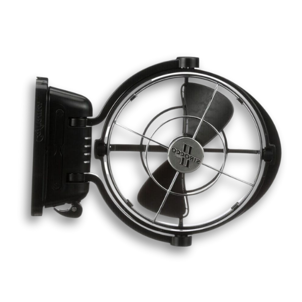 12 / 24V Caravan / RV Fan 4 Speed Black Love My Caravan