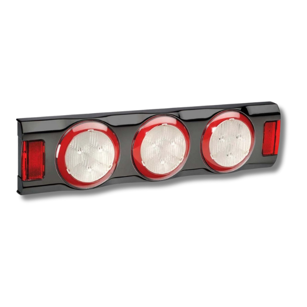 12V Left LED Direction Indicator & Twin Stop Black-Love My Caravan Australia