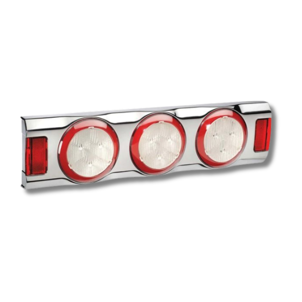 12V Left LED Direction Indicator & Twin Stop Chorme-Love My Caravan Australia