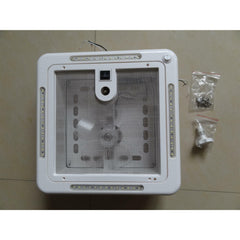 12v White Lid Roof Vent Shower with Led Lights Love My Caravan