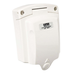 15Amp External Power Inlet White For Caravan & RVs-Love My Caravan Australia