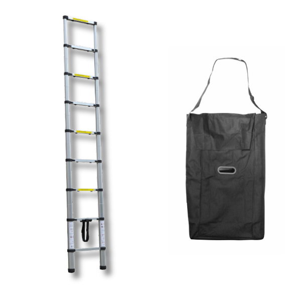 2.0m Foldable Telescopic Ladder + Carry Bag Love My Caravan