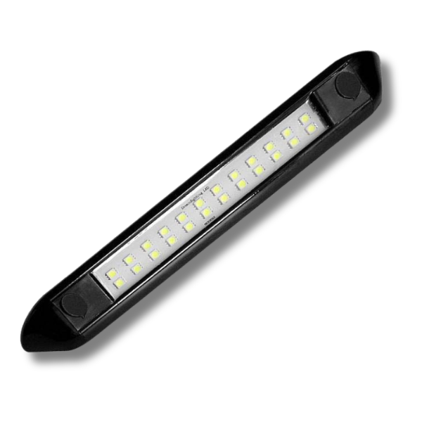 250mm 10 Inch LED Awning Light Black Shell For Caravan & RVs-Love My Caravan Australia