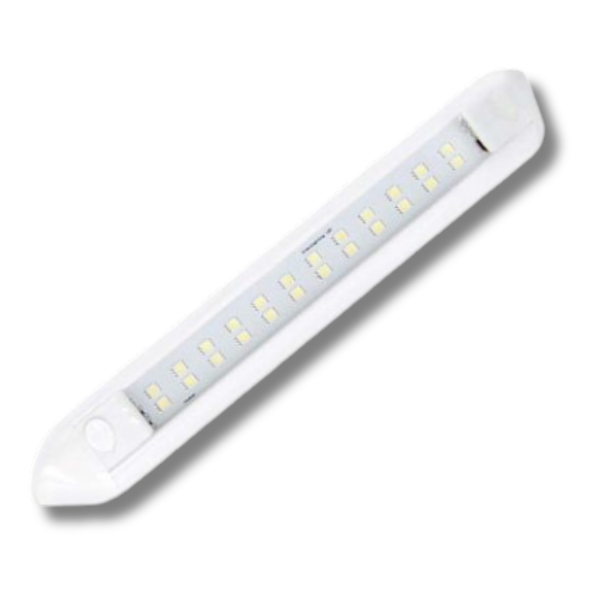 250mm 10 Inch LED Awning Light White Shell For Caravan & RVs-Love My Caravan Australia