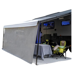 3.96M Sunblocker Long Side Wall Grey For Caravan & RVs-Love My Caravan Australia