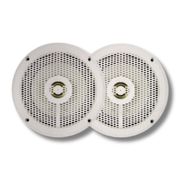 5 Inch 130mm Marine Slim Fit 2 Way Speakers White For Caravan & RVs-Love My Caravan Australia