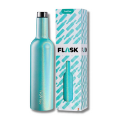 750ML Insulated Wine Flask Bottle Aqua-Love My Caravan Australia