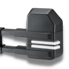 Extendable Towing Mirrors with Dynamic Indicators & Electric Mirror for Holden Colorado 2012-2020 - Black - SAN HIMA (PAIR)-Love My Caravan