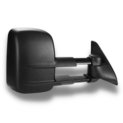 Extendable Towing Mirrors with Electric Mirror for 120 Series Toyota Prado 2003-2009 - Black - SAN HIMA (PAIR)-Love My Caravan