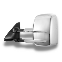 Extendable Towing Mirrors with Electric Mirror for 120 Series Toyota Prado 2003-2009 - Chrome - SAN HIMA (PAIR)-Love My Caravan