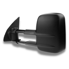 Extendable Towing Mirrors with Electric Mirror for 150 Series Toyota Prado 2009-2019 - Black (PAIR)-Love My Caravan