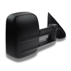 Extendable Towing Mirrors with Electric Mirror for GU Nissan Patrol 1997-2019 - Black (PAIR)-Love My Caravan