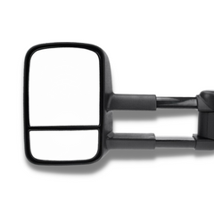 Extendable Towing Mirrors with Electric Mirror for GU Nissan Patrol 1997-2019 - Black (PAIR)-Love My Caravan