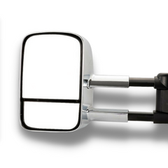 Extendable Towing Mirrors with Electric Mirror for GU Nissan Patrol Y61 1997-2016 - Chrome - SAN HIMA (PAIR)-Love My Caravan