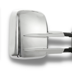 Extendable Towing Mirrors with Electric Mirror for GU Nissan Patrol Y61 1997-2016 - Chrome - SAN HIMA (PAIR)-Love My Caravan