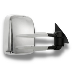 Extendable Towing Mirrors with Electric Mirror for GU Nissan Patrol Y61 1997-2016 - Chrome - SAN HIMA (PAIR)-Love My Caravan