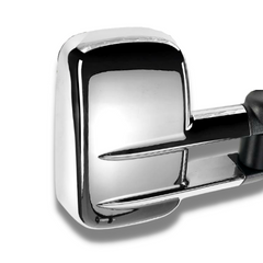 Extendable Towing Mirrors with Electric Mirror for Isuzu D-MAX 2003-2011 - Chrome (PAIR)-Love My Caravan