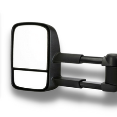 Extendable Towing Mirrors with Electric Mirror for MQ / MR Mitsubishi Triton 2015-Onwards - Black - SAN HIMA (PAIR)-Love My Caravan