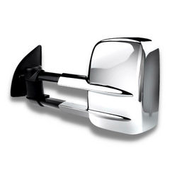 Extendable Towing Mirrors with Electric Mirror for PX1 / PX2 Ford Ranger 2012-2018 - Chrome (PAIR)-Love My Caravan