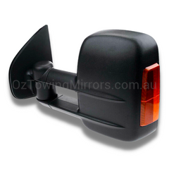 Extendable Towing Mirrors with Indicators & Electric Mirror for Isuzu D-MAX 2012-2019 - Black (PAIR)-Love My Caravan