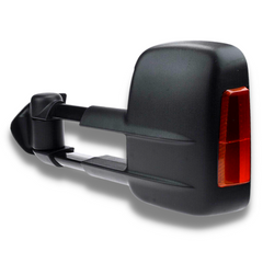 Extendable Towing Mirrors with Indicators & Electric Mirror for Land Rover Discovery 3 & 4 - Black (PAIR)-Love My Caravan