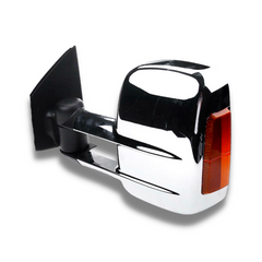 Extendable Towing Mirrors with Indicators & Electric Mirror for Mazda BT-50 2012-2019 - Chrome (PAIR)-Love My Caravan