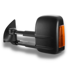 Extendable Towing Mirrors with Indicators & Electric Mirror for PX1 / PX2 / PX3 Ford Ranger 2012-2021 - Black - SAN HIMA (PAIR)-Love My Caravan