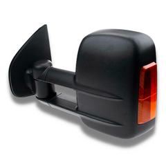 Extendable Towing Mirrors with Indicators & Manual Mirror for Isuzu D-MAX 2012-2019 - Black (PAIR)-Love My Caravan