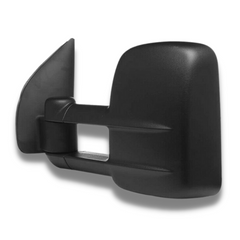 Extendable Towing Mirrors with Manual Mirror for D40 Nissan Navara 2005-2015 - Black (PAIR)-Love My Caravan