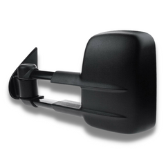 Extendable Towing Mirrors with Manual Mirror for Isuzu D-MAX 2003-2011 - Black (PAIR)-Love My Caravan