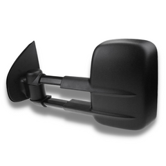 Extendable Towing Mirrors with Manual Mirror for Isuzu D-MAX 2012-2019 - Black (PAIR)-Love My Caravan