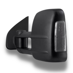 Extendable Towing Mirrors with Smoked Indicators & Electric Mirror for Isuzu D-MAX 2012-2019 - Black (PAIR)-Love My Caravan