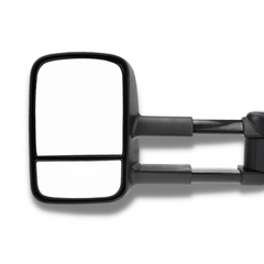 Extendable Towing Mirrors with Smoked Indicators & Electric Mirror for RG Holden Colorado 2012-2018 - Black (PAIR)-Love My Caravan