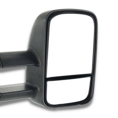 Extendable Towing Mirrors with Smoked Indicators & Electric Mirror for RG Holden Colorado 2012-2018 - Black (PAIR)-Love My Caravan