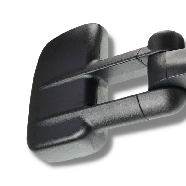 Extendable Towing Mirrors with Smoked Indicators & Electric Mirror for RG Holden Colorado 2012-2018 - Black (PAIR)-Love My Caravan