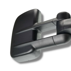 Extendable Towing Mirrors with Smoked Indicators & Electric Mirror for RG Holden Colorado 2012-2018 - Black (PAIR)-Love My Caravan
