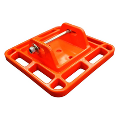 Foot Plate For Drop Down Leg Orange Pack of 4-Love My Caravan Australia