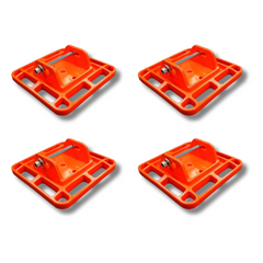 Foot Plate For Drop Down Leg Orange Pack of 4-Love My Caravan Australia