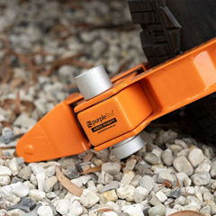 Fullstop Samurai Wheel Clamp Orange-Love My Caravan Australia