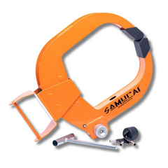 Fullstop Samurai Wheel Clamp Orange-Love My Caravan Australia