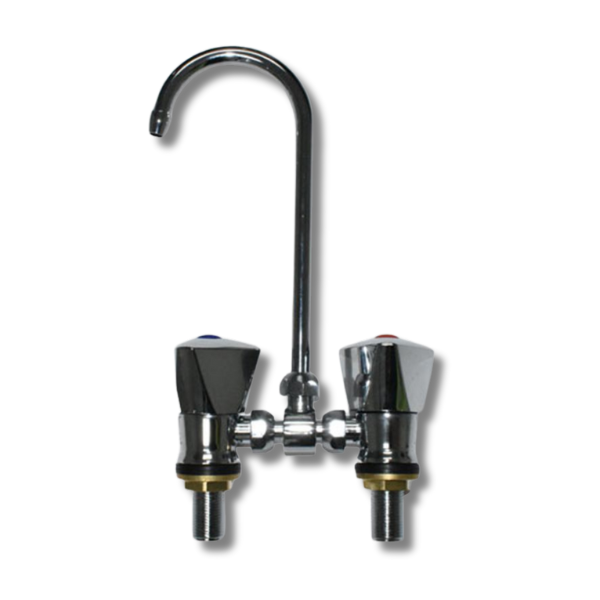 Hot & Cold Mixer Faucet With Fold Down Spout-Love My Caravan Australia