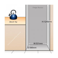 Left Hinge Caravan Fridge 175L For Caravan & RVs-Love My Caravan Australia