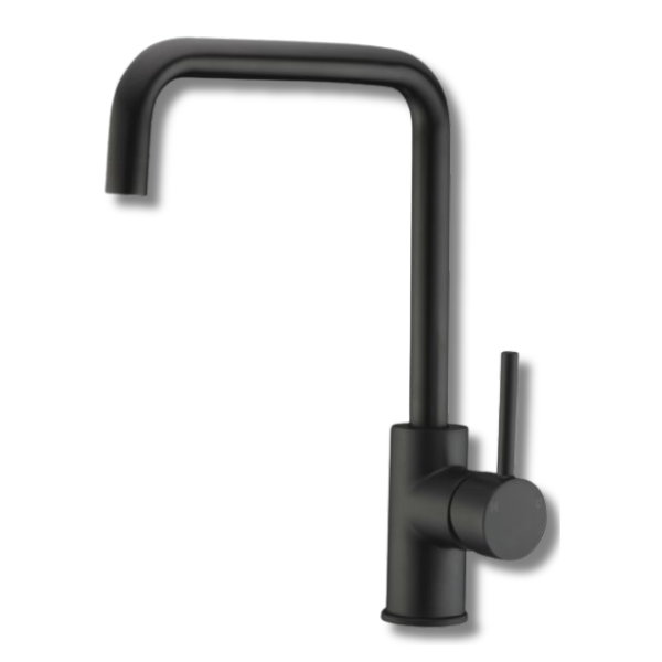 Otus High Rise Sink Mixer Black For Caravan & RVs-Love My Caravan Australia