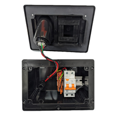 RCD / Inlet Enclosure With 2.5mm TPS Flex Black-Love My Caravan Australia