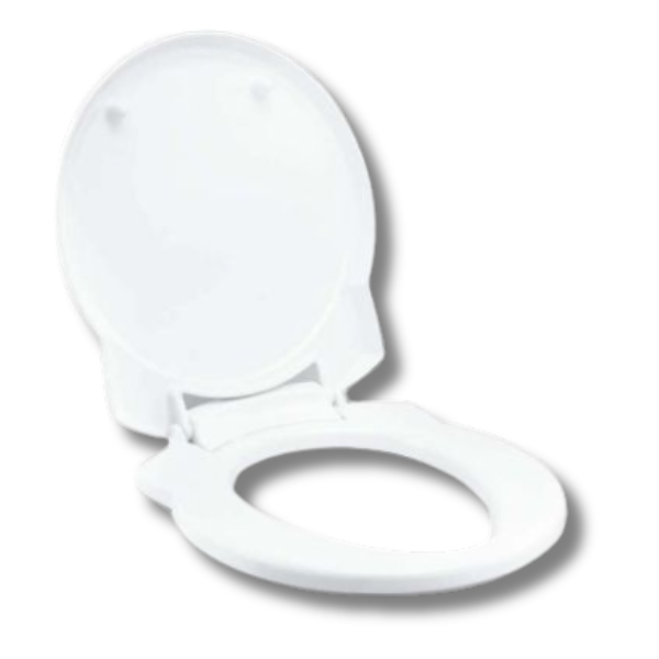 Seat & Cover White For Ceramic Bowl Toilets-Love My Caravan Australia