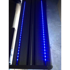 Single Motor Home Step Caravan / RV Black 12v Blue Led Lights Love My Caravan