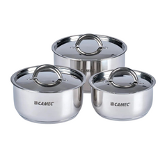 Spacesaver Pots & Pan Stainless Steel Set-Love My Caravan Australia