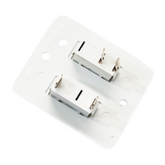 Switch & Plate Assembly White For Caravan & RVs-Love My Caravan Australia