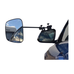 Towing Mirrors Extra Wide Flat Glass Pair For Caravan & RVs-Love My Caravan Australia